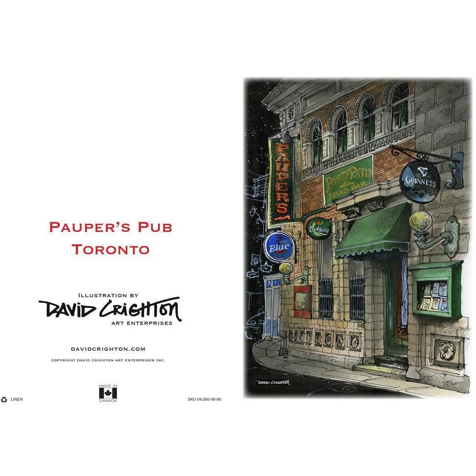 Paupers Pub Toronto Greeting Card | Totally Toronto Art Inc. 
