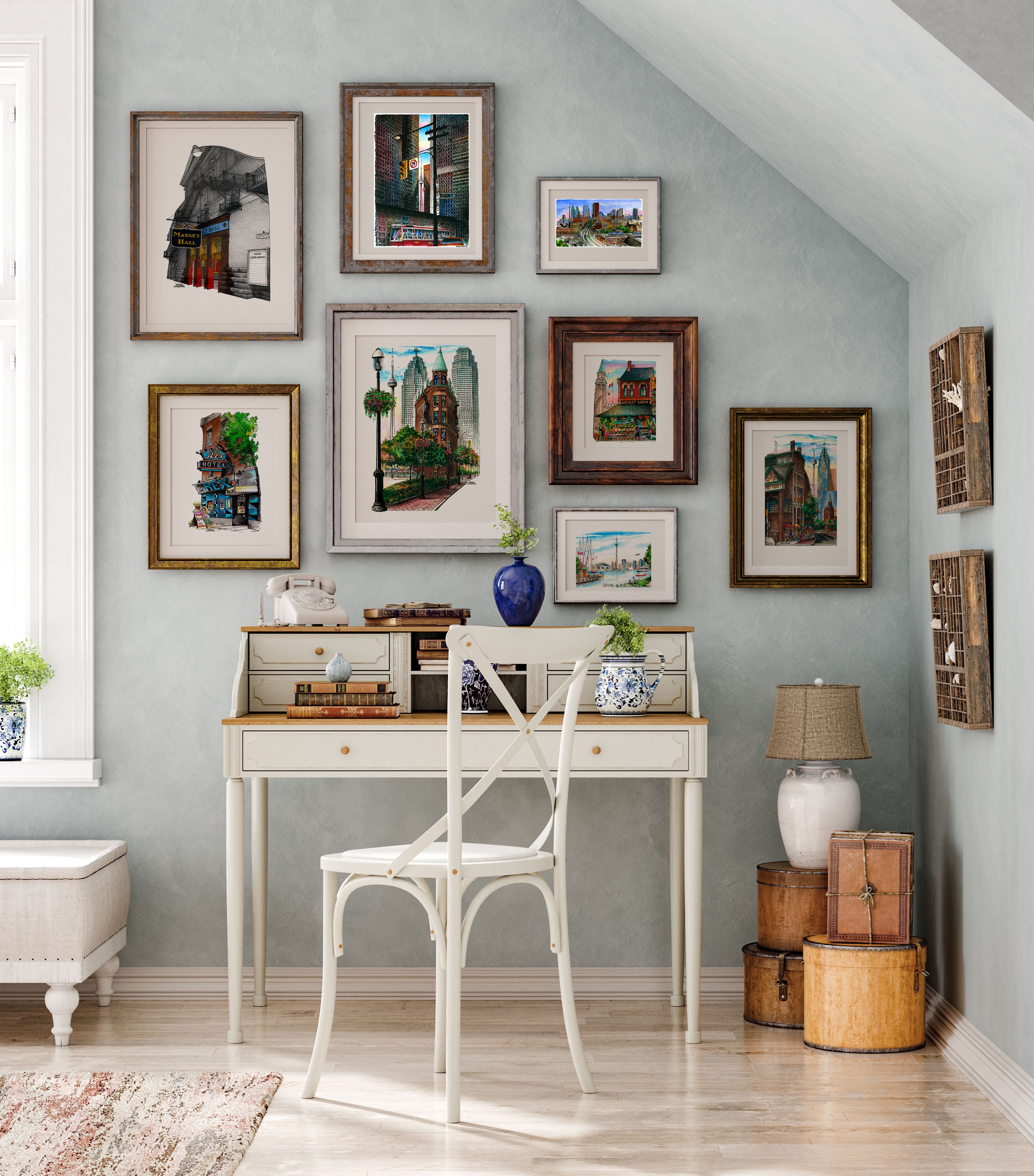 Six Tips For Creating An Intriguing Gallery Wall | Totally Toronto Art Inc. 