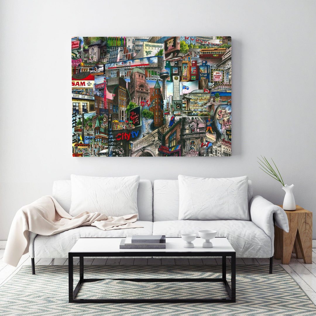 How Can I Decorate My Living Room With Wall Art? | Totally Toronto Art Inc. 