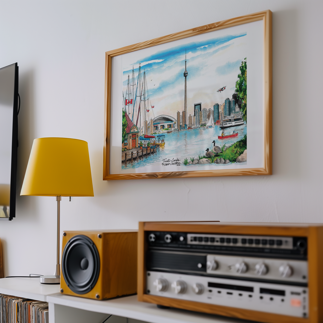 Island Skyline Framed Wall Art | David Crighton