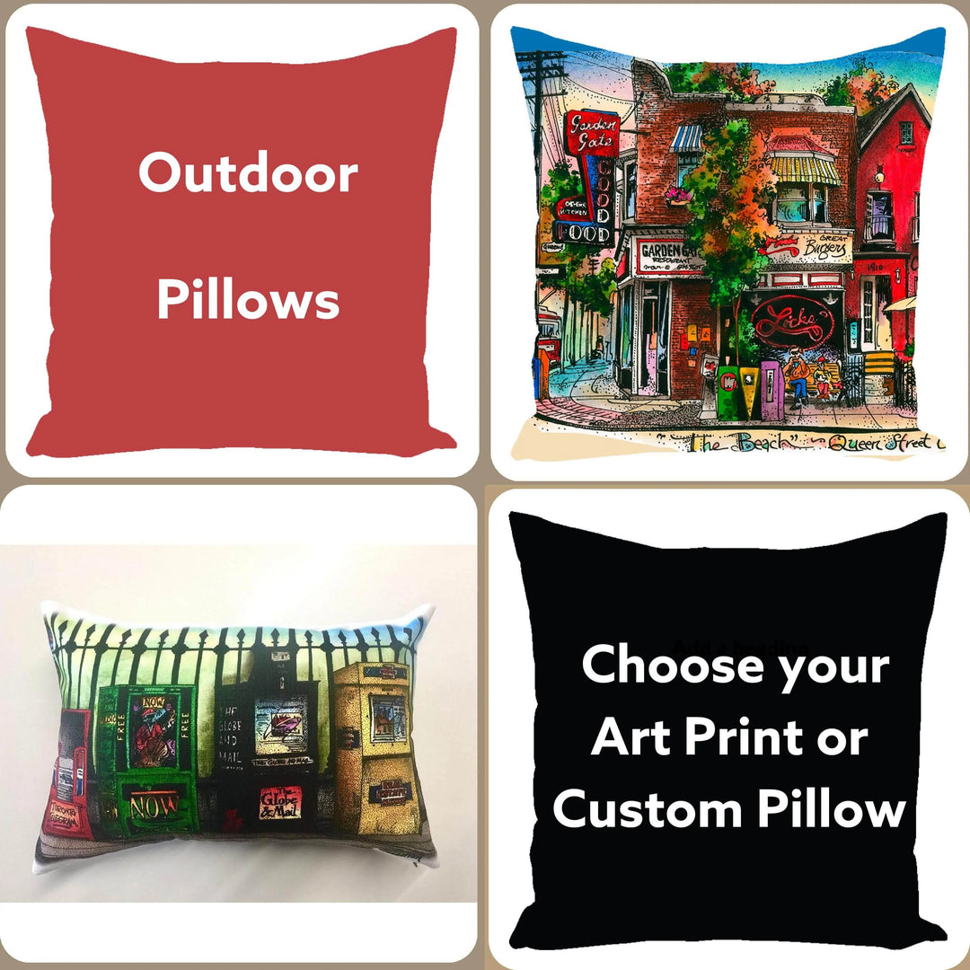 Outdoor Pillows | Totally Toronto Art Inc. 