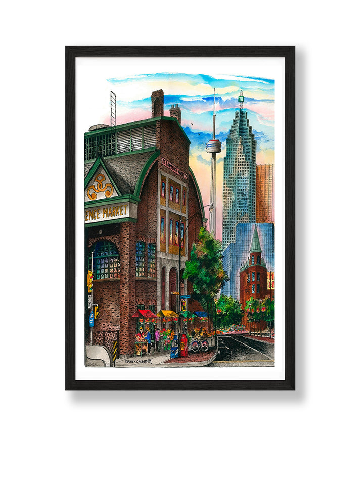 St. Lawrence Market Canvas Framed Art work