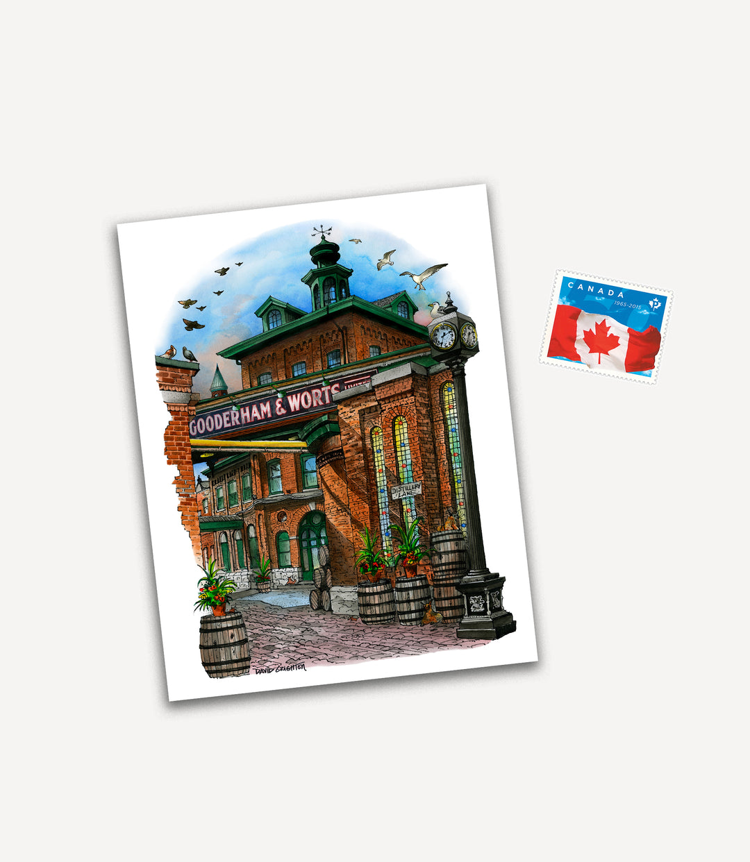 Distillery District Toronto Post Card