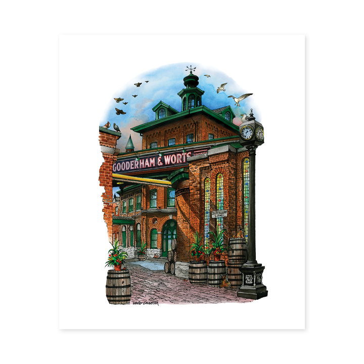 Distillery District Toronto Art Print The western facade of the station with the first Speakers Corner.