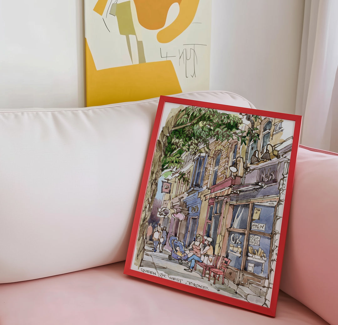 Funky Queen Street East Toronto on Chair
