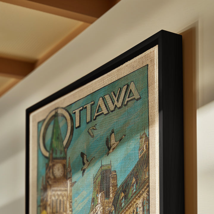 Ottawa Spring Canvas Framed Art Work