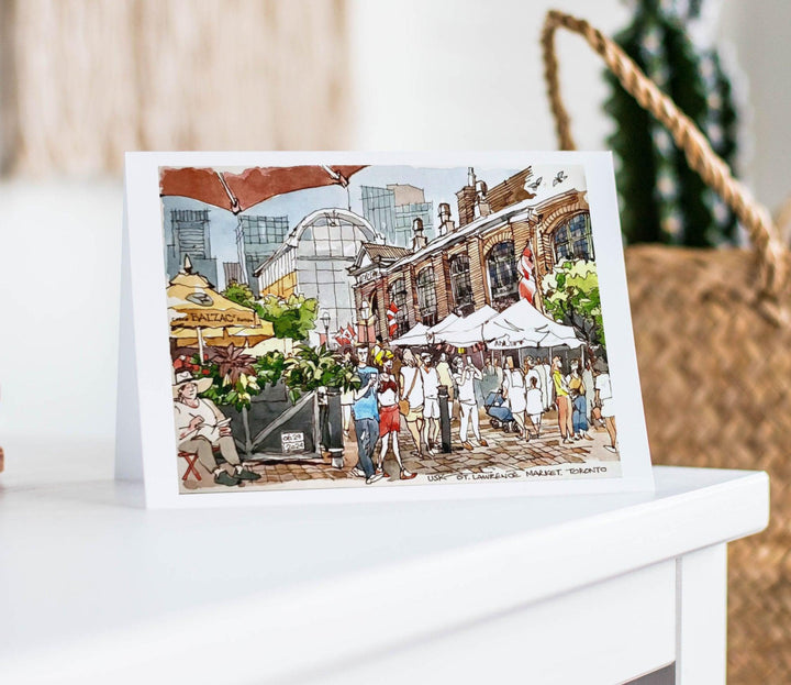 Market Street Toronto Notecard | Totally Toronto Art