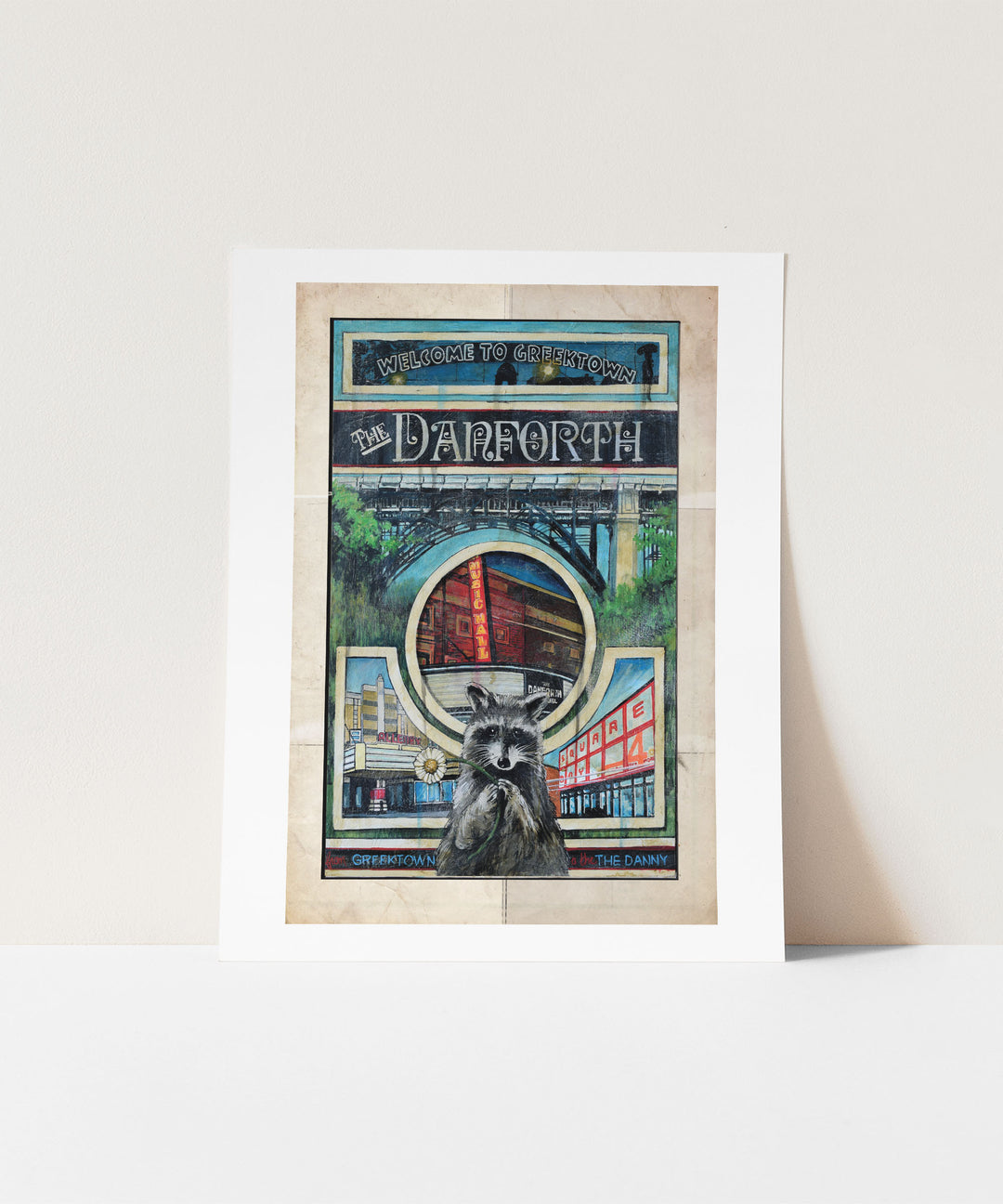 Donforth "Greektown" Toronto Poster by artist Rob Croxford