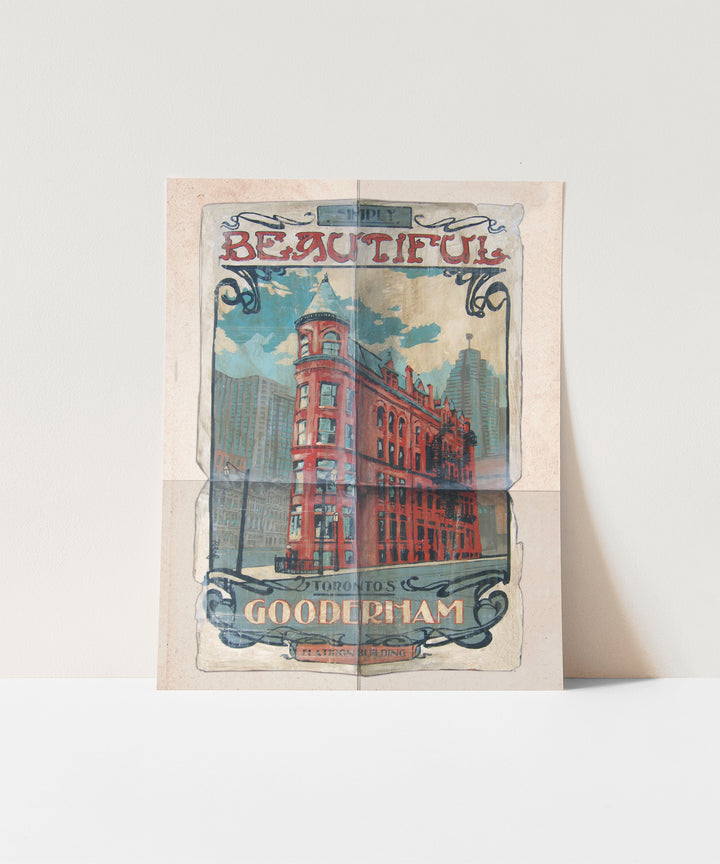 Flatiron Gooderham Building Toronto Poster by artist Rob Croxford