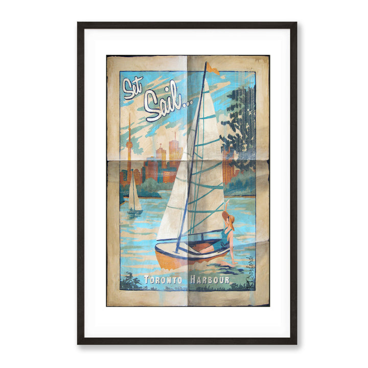 Set Sail Toronto Harbour Poster Print | Rob Croxford