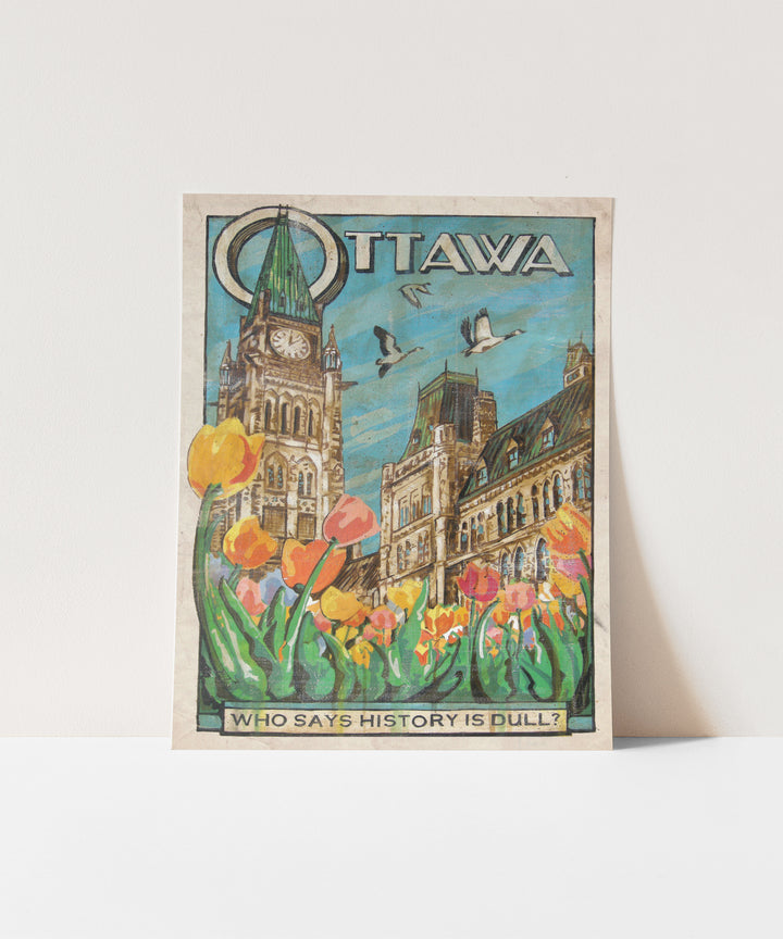 Ottawa Canada Poster by Rob Croxford plain