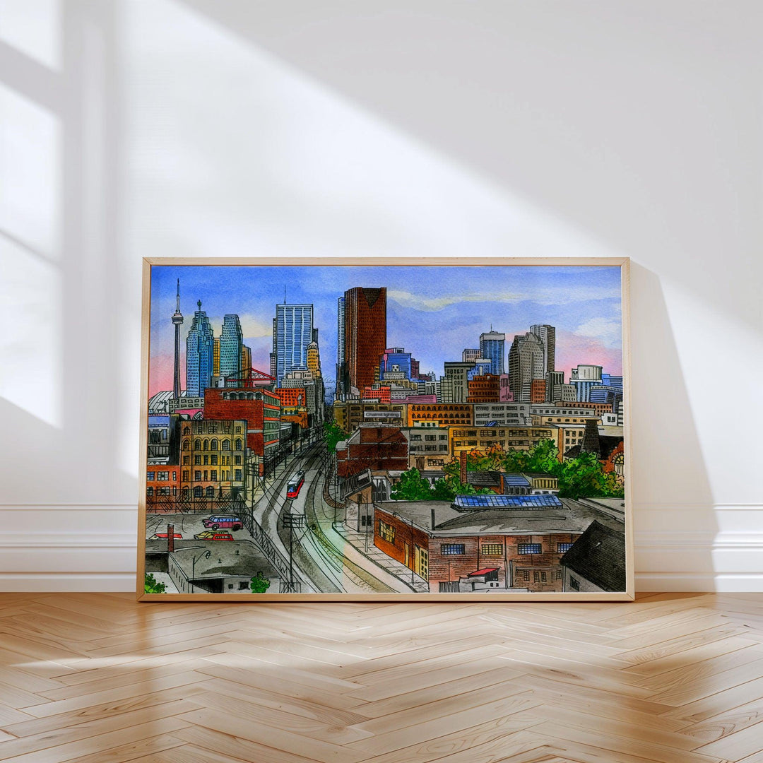 Skyline Looking West Toronto Wall Art