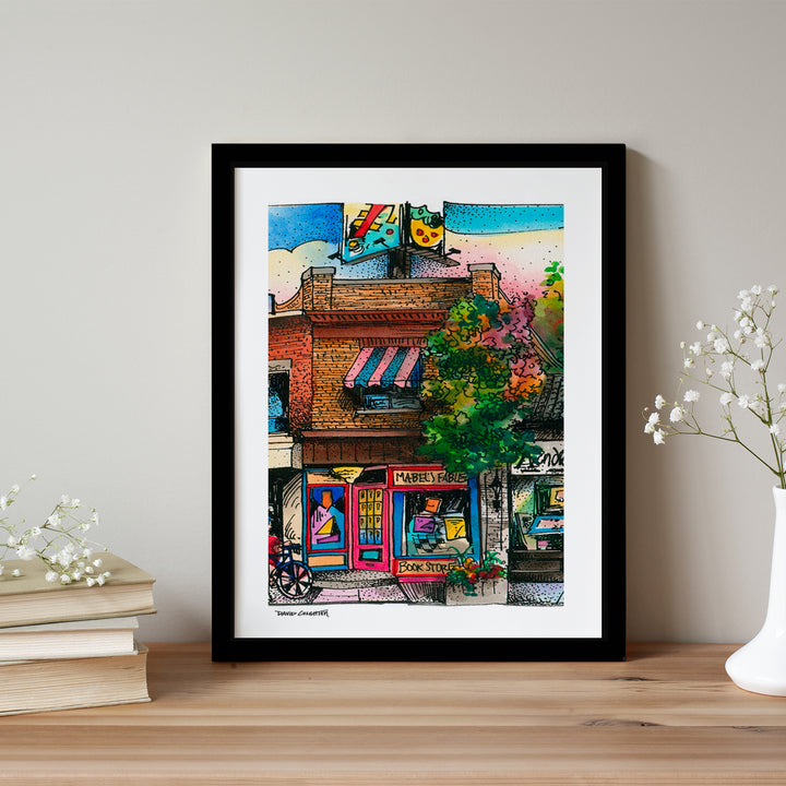 Mables Fables Glass Framed Poster