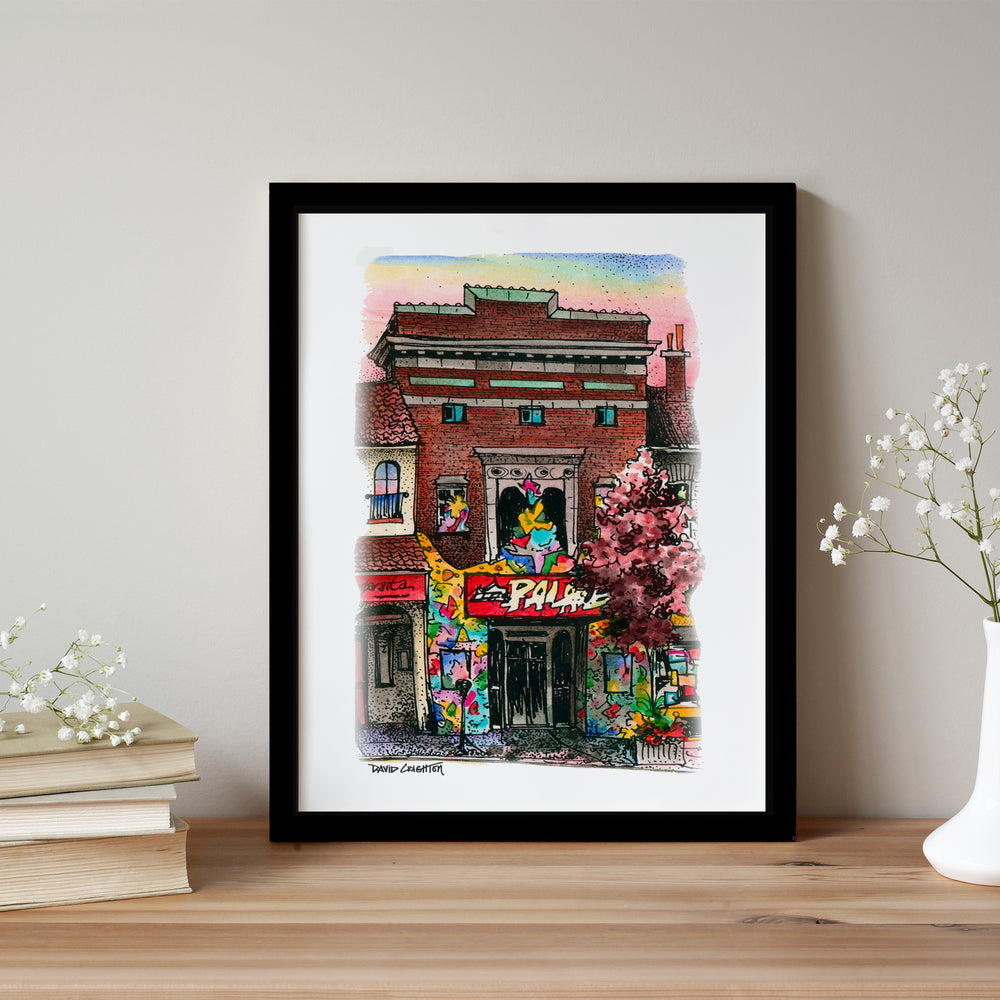 Lees Palace Glass Framed Poster