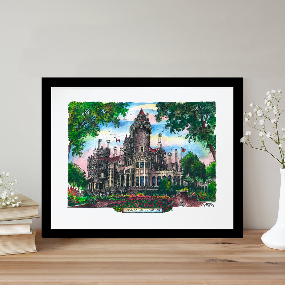 Casa Loma Glass Framed Poster