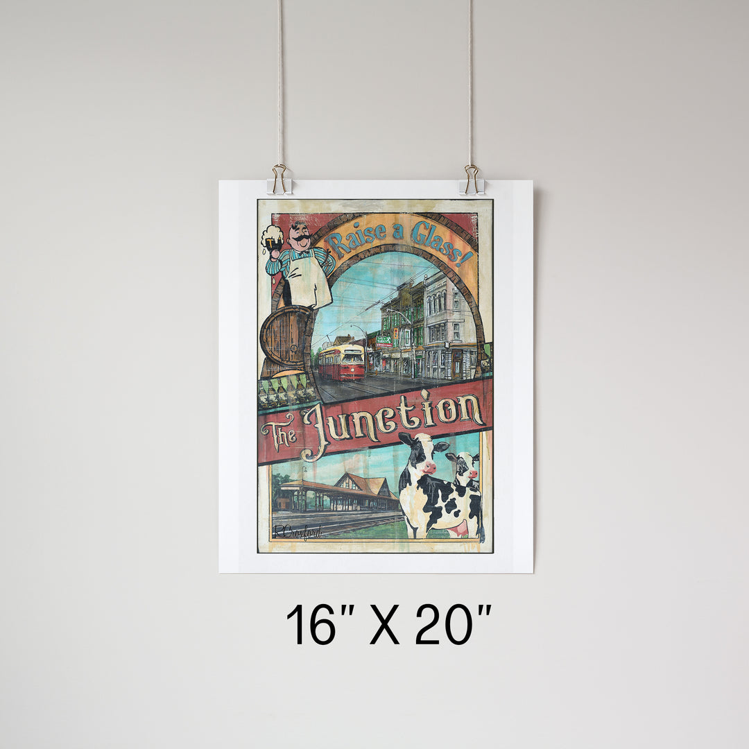 Framed Junction Toronto Poster Print | Rob Croxford