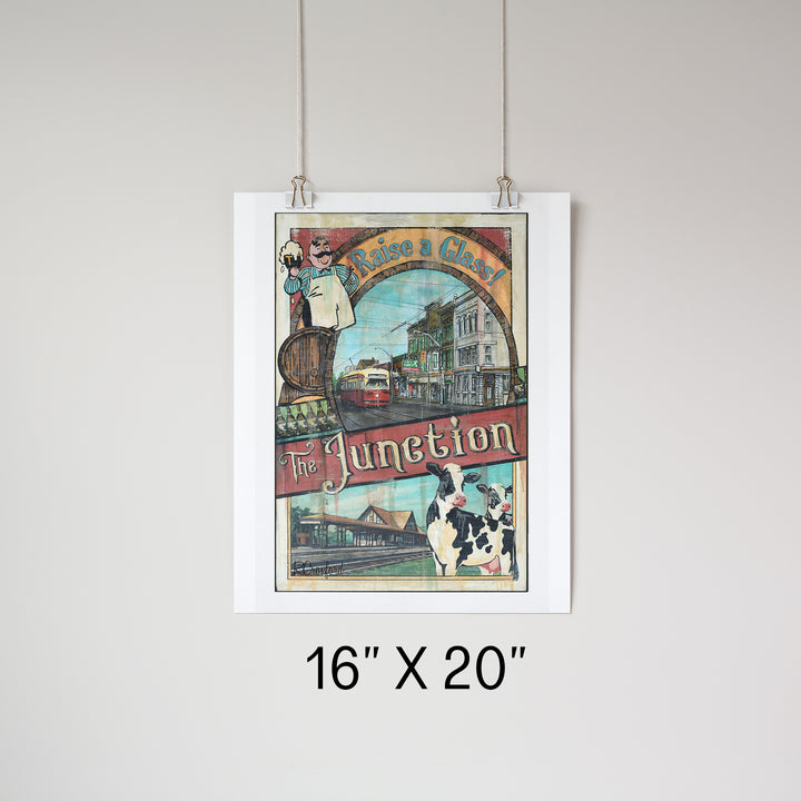 Framed Junction Toronto Poster Print | Rob Croxford