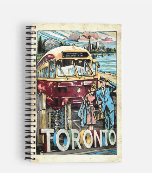 Toronto, World Class Souvenir Vintage Notebook