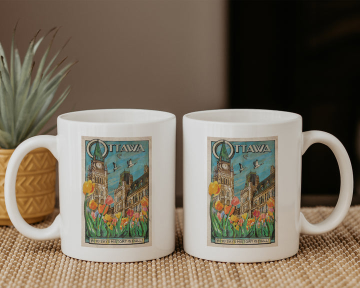 Ottawa in Spring Coffee Mugs with images on both sides