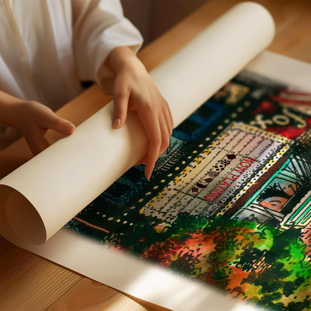 Fox Theatre Toronto Poster being prepared for shipping