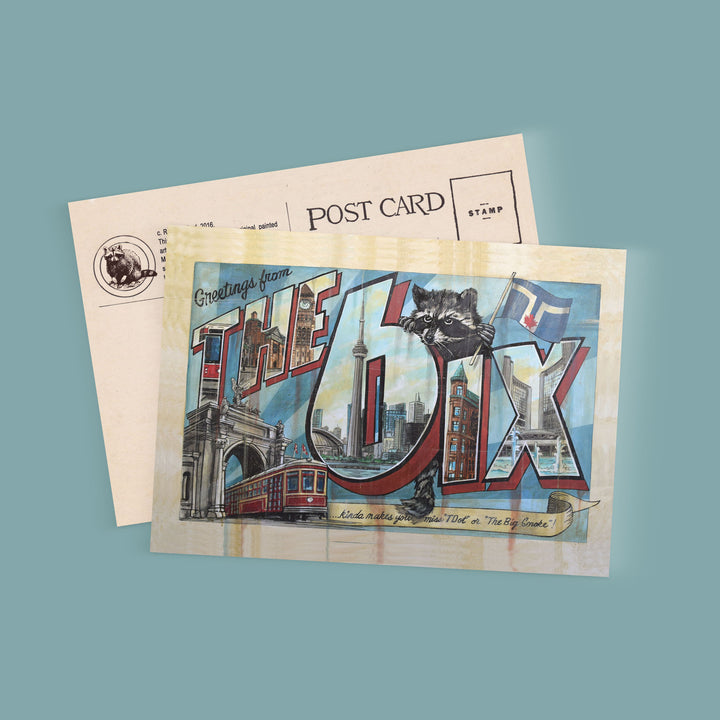 The 6ix Toronto Postcard by Artist Rob Croxford