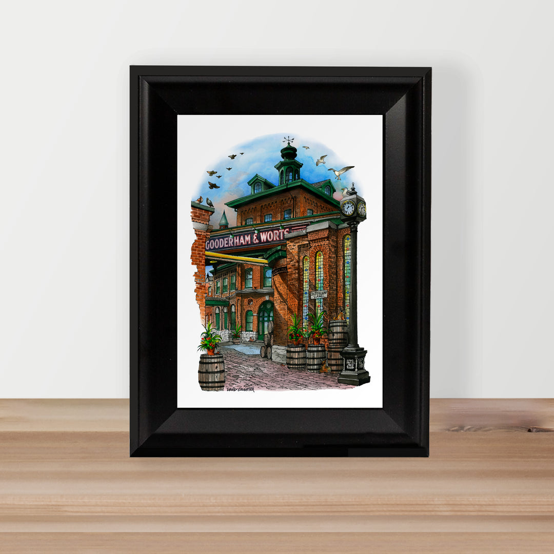 Distillery District Framed Postcard
