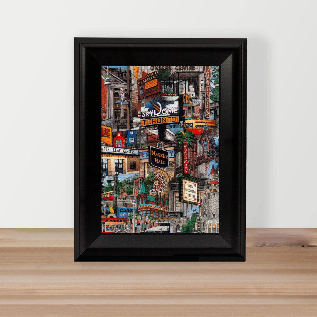 My Toronto Postcard in Glass Frame