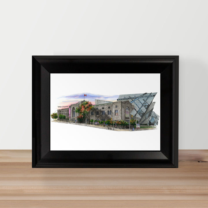 Toronto ROM Postcard in Glass Frame