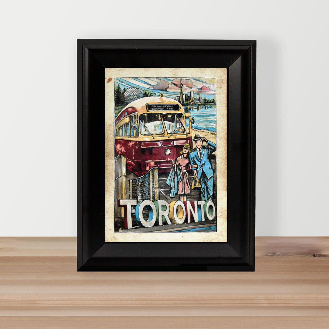 Toronto A World Class City Postcard Glass Frame