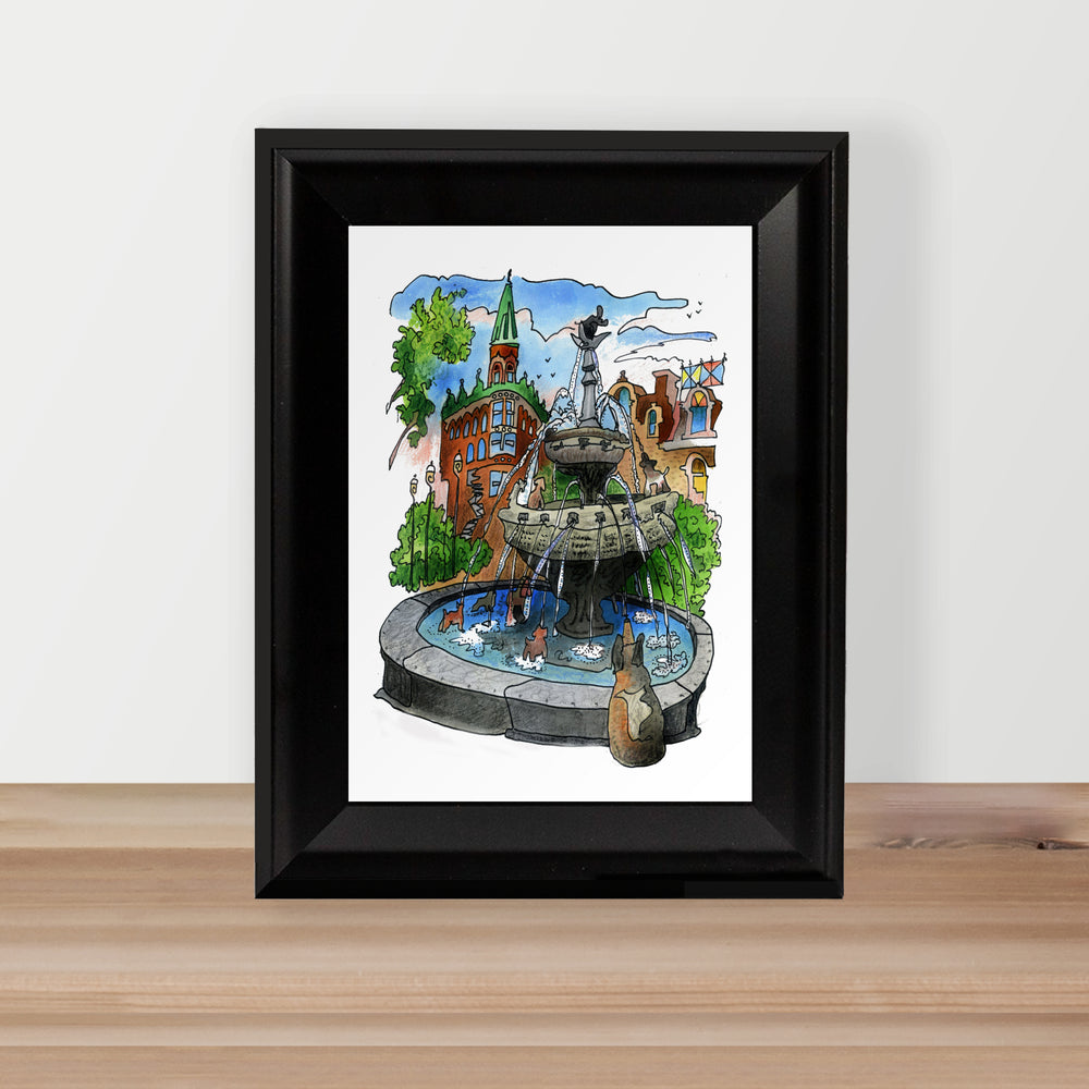 Berczy Park Framed Postcard