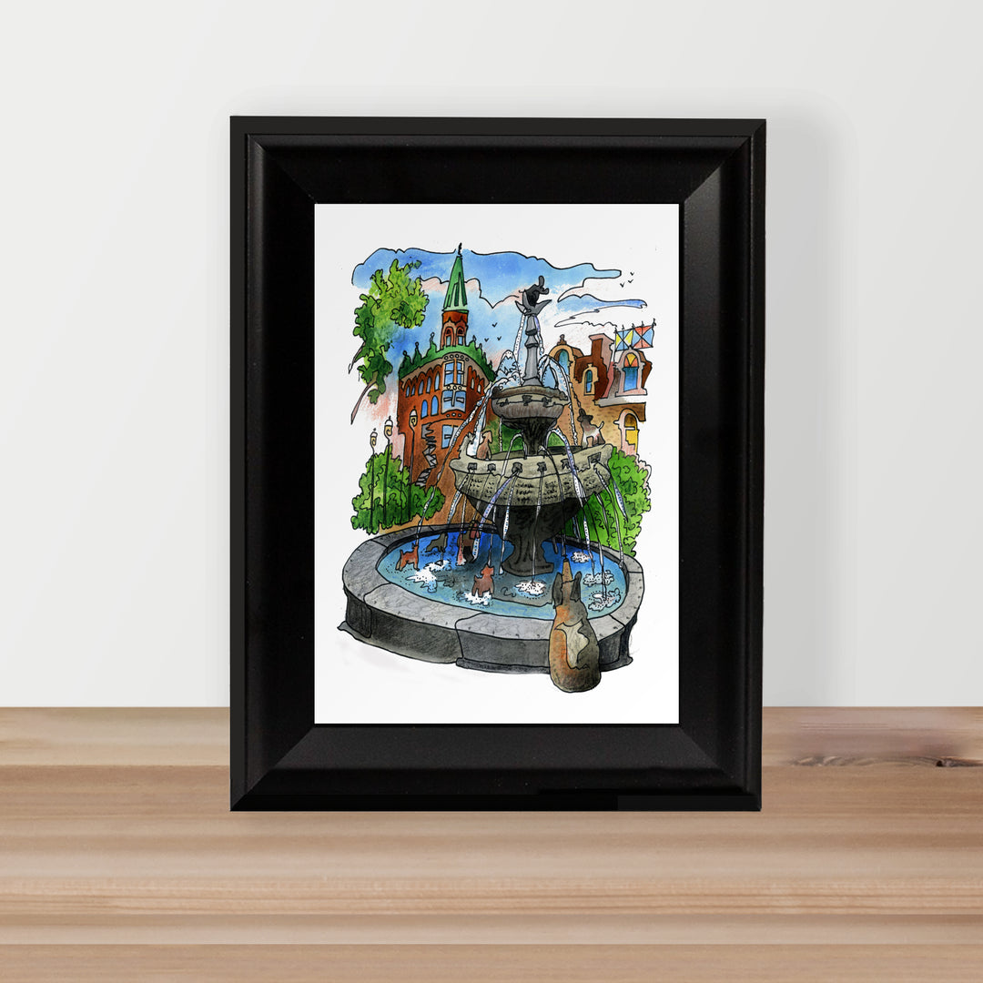 Berczy Park Framed Postcard