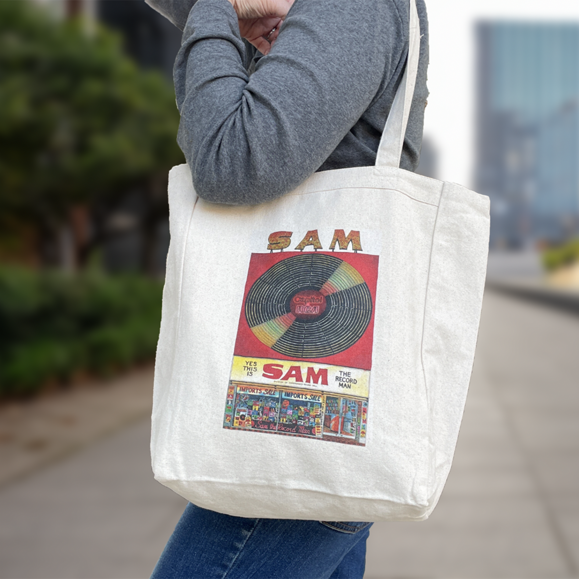 Here is a handy Sam The Record Canvas Bag great for day to day use 