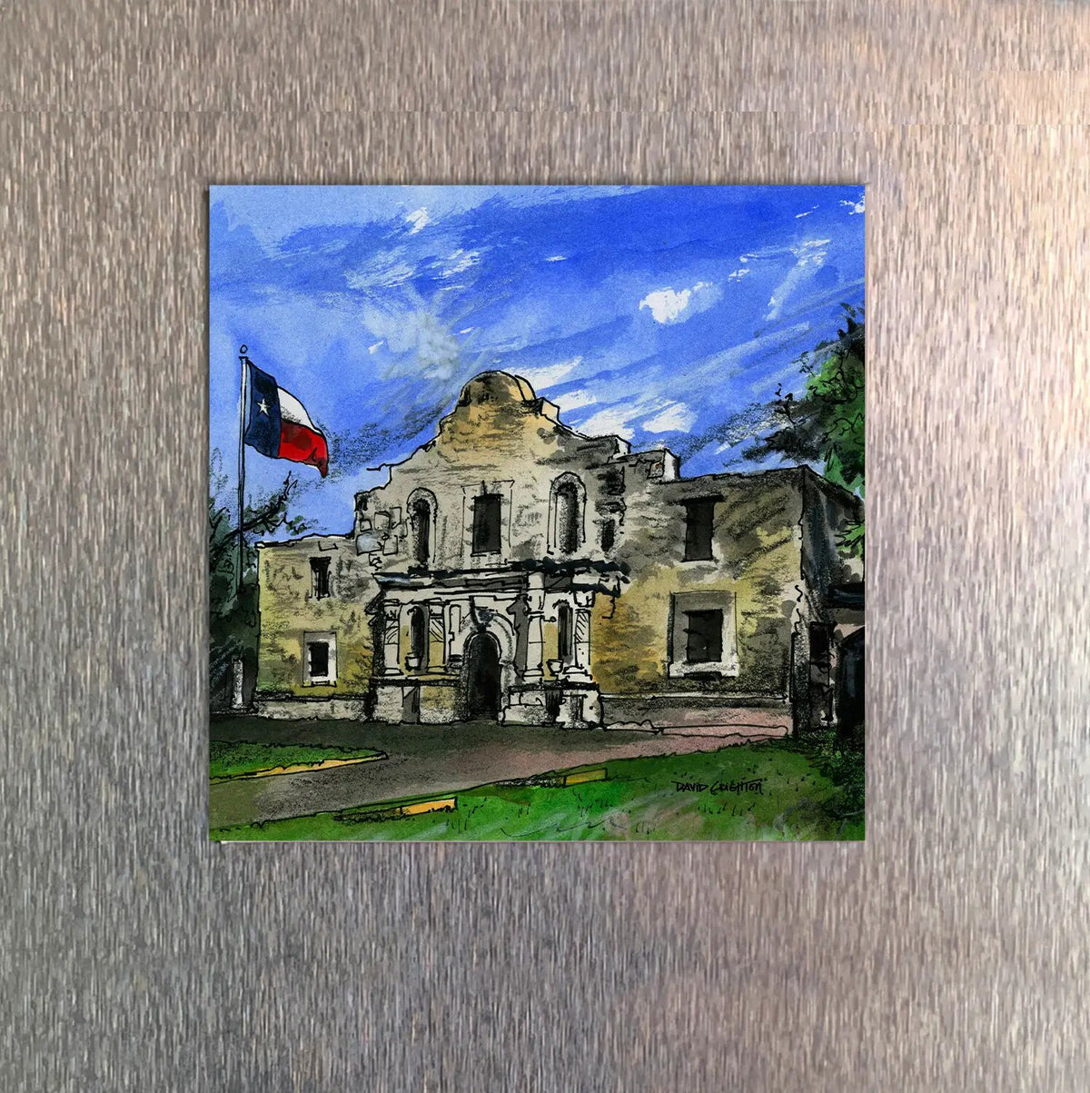 The Alamo Texas USA Fridge Magnet