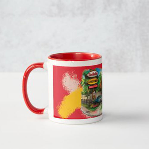 Tim Horton's Coffee Mug with red accents