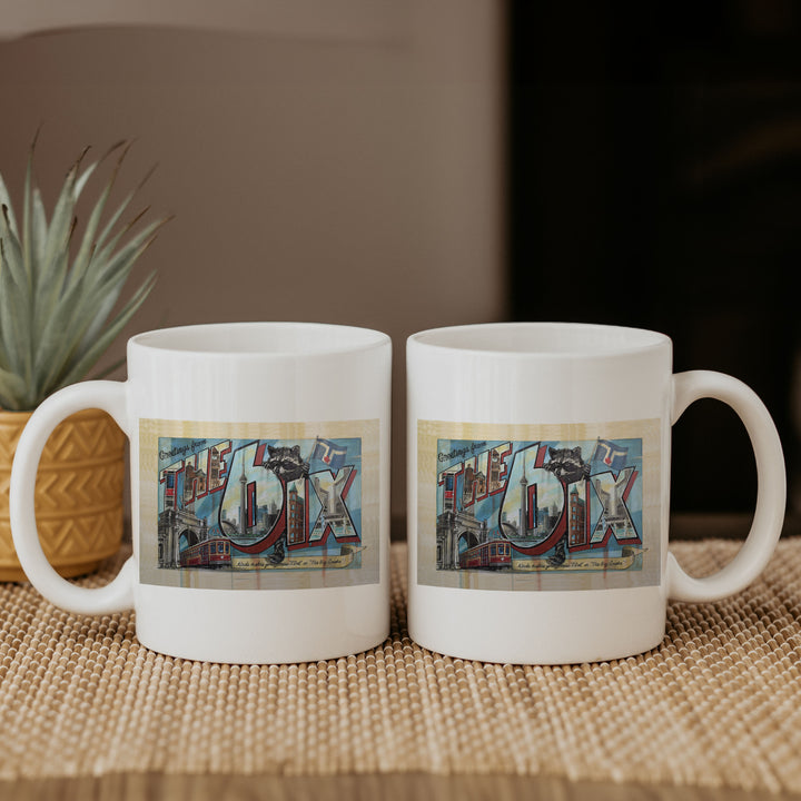 Two Toronto 6ix Mugs side by side