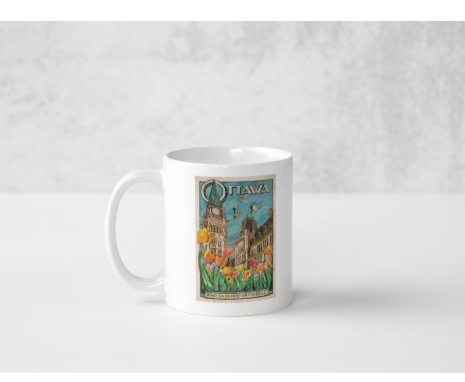 Ottawa Parliament in Spring Coffee Mug