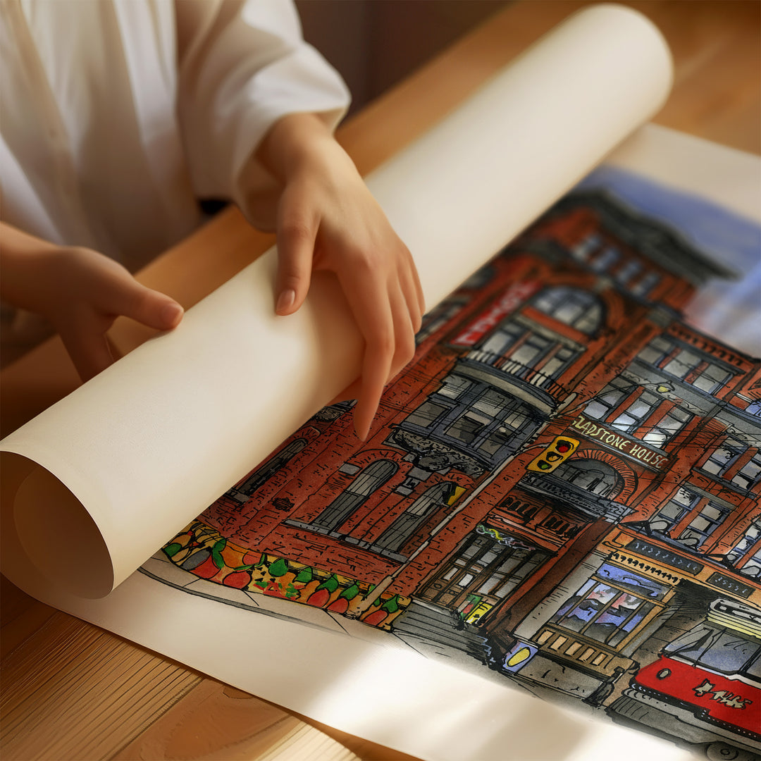 The Gladstone Hotel Toronto Art Print getting ready for shipping. 