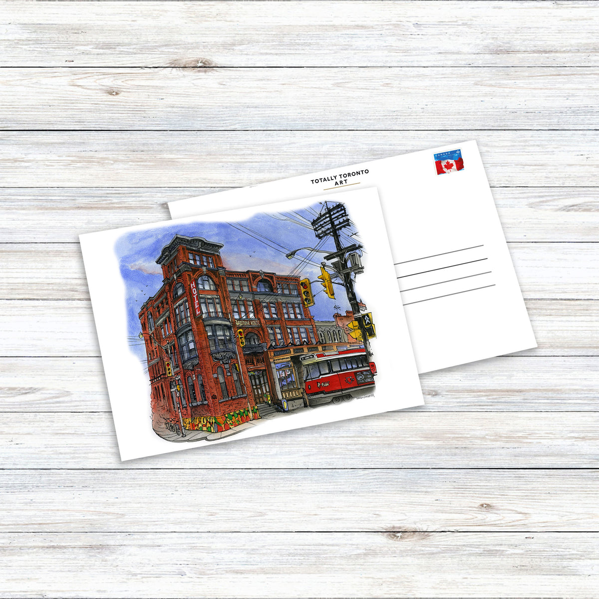 The Gladstone Hotel Toronto Post Card| Totally Toronto Art Inc. 
