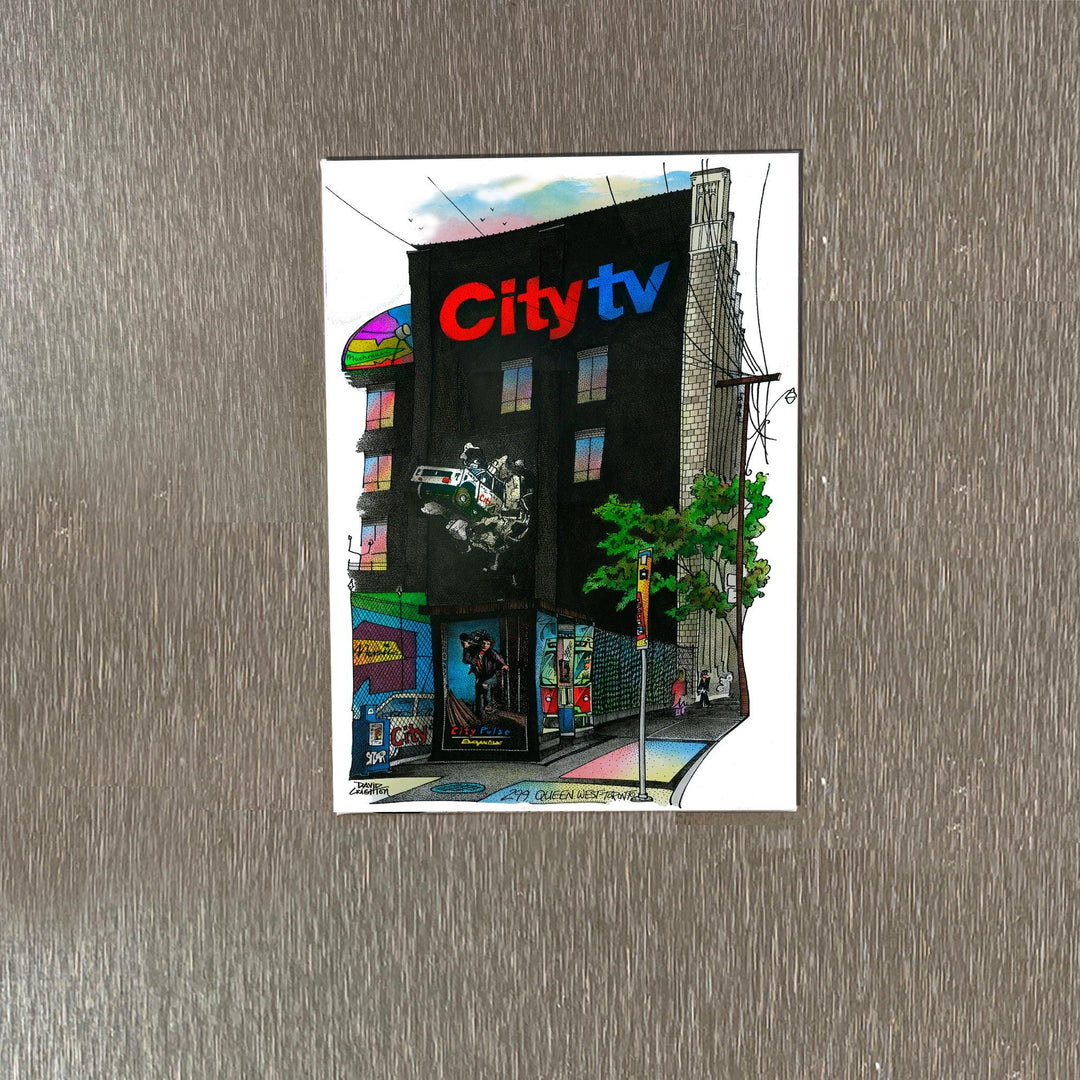 City Tv Car Wall Toronto Fridge Magnet