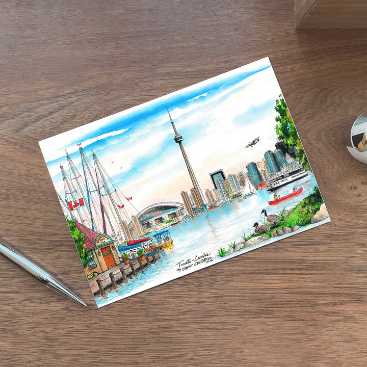 Toronto Skyline Island Post Card
