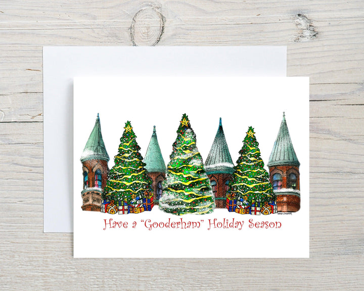 Gooderham Flatiron Christmas Toronto Notecard