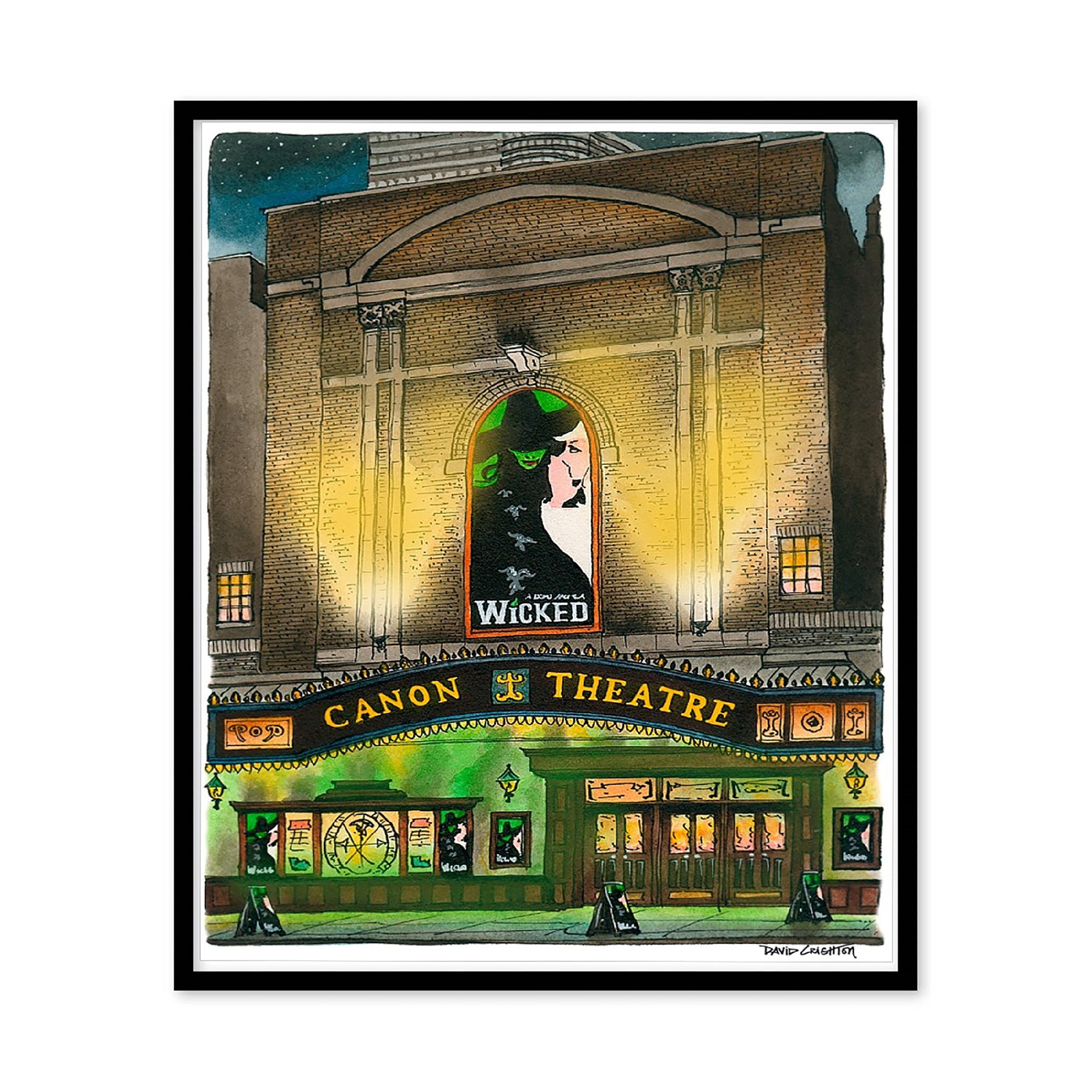 Wicked Canvas Framed Art Print