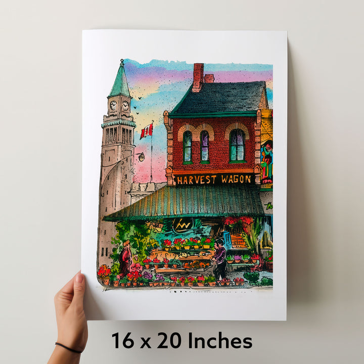 This cute Toronto poster comes in 3 ready to hang sizes.