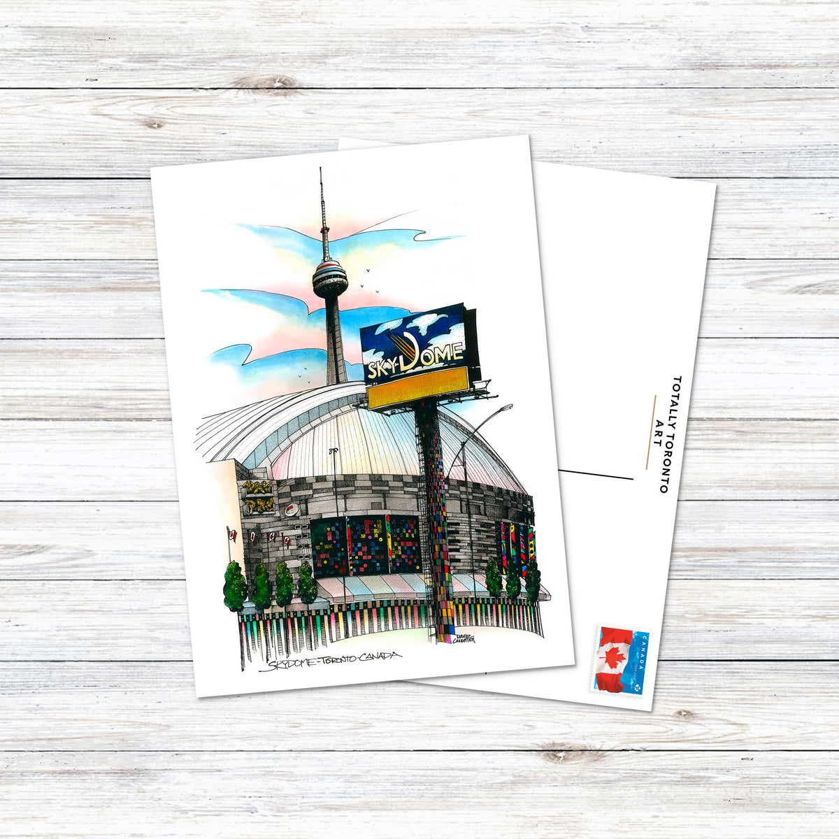 Skydome Toronto Postcard | Totally Toronto Art Inc. 
