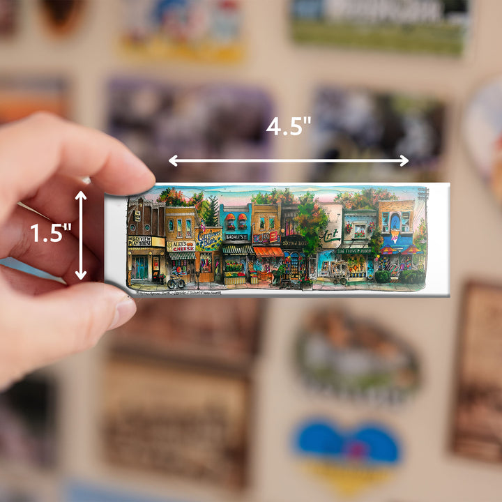 Bayview and Leaside Toronto Fridge Magnet