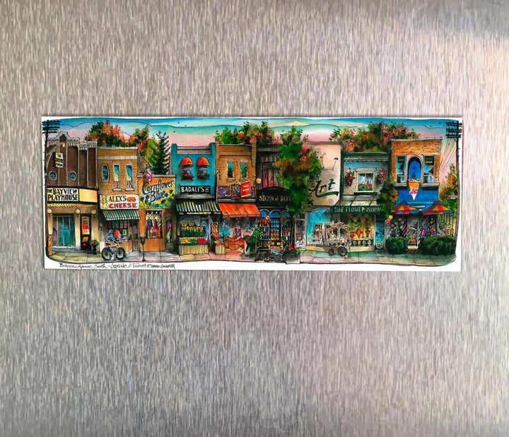 Bayview and Leaside Toronto Fridge Magnet | Totally Toronto Art Inc. 