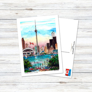 Toronto CN Tower Postcard | Totally Toronto Art Inc. 