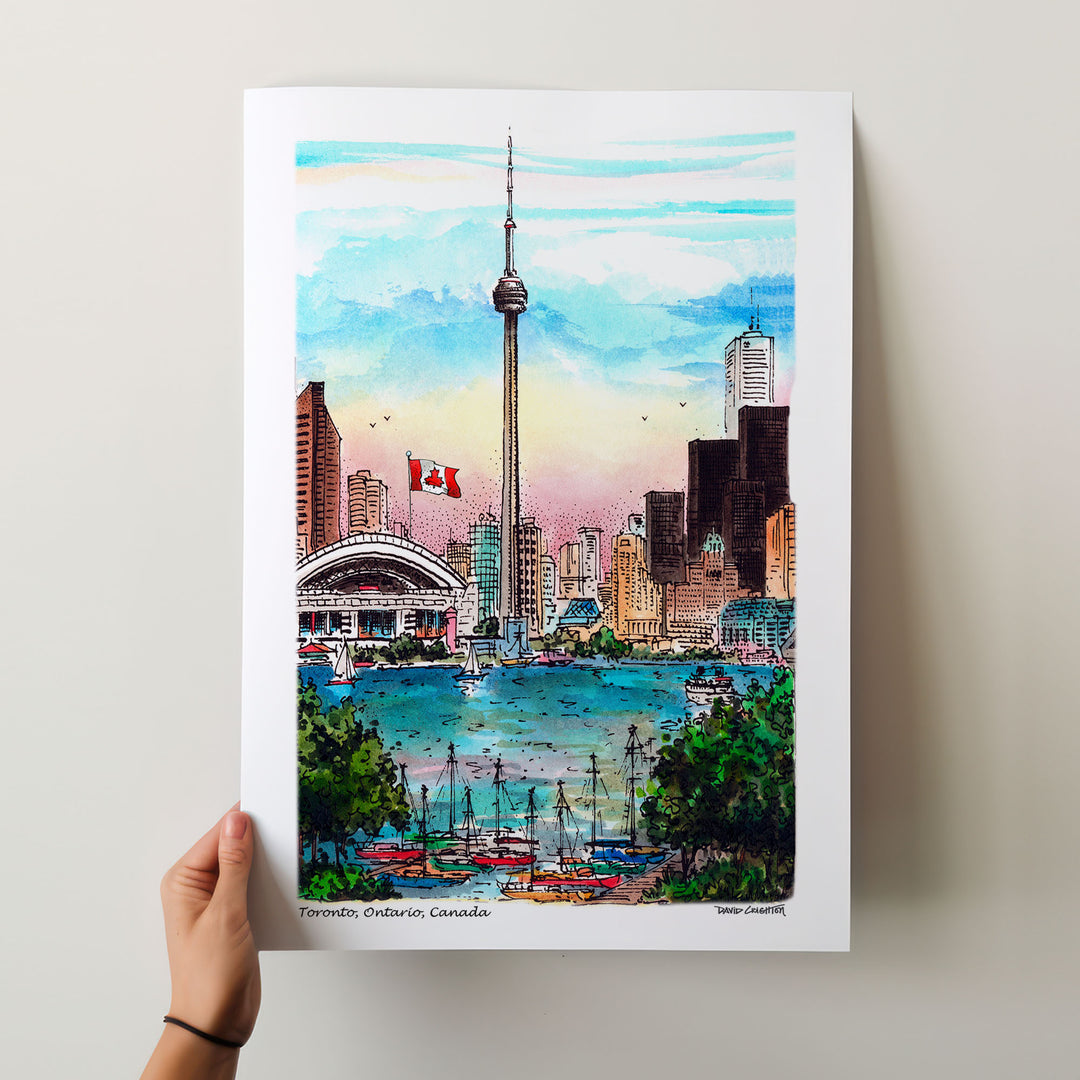 Toronto CN Tower Skyline Poster