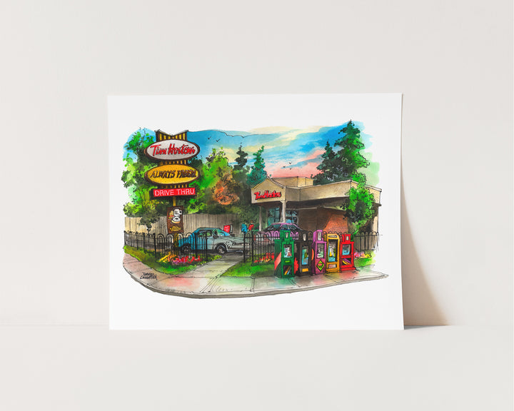 Tim Horton's Art Print  is a great fit for your breakfast nook! l Totally Toronto Art Inc.
