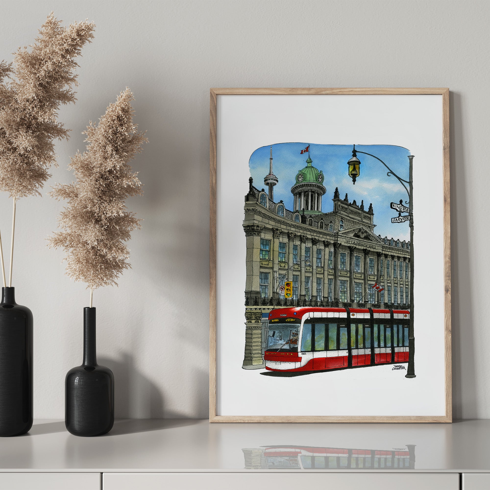 St. Lawrence Hall Streetcar by Day Poster
